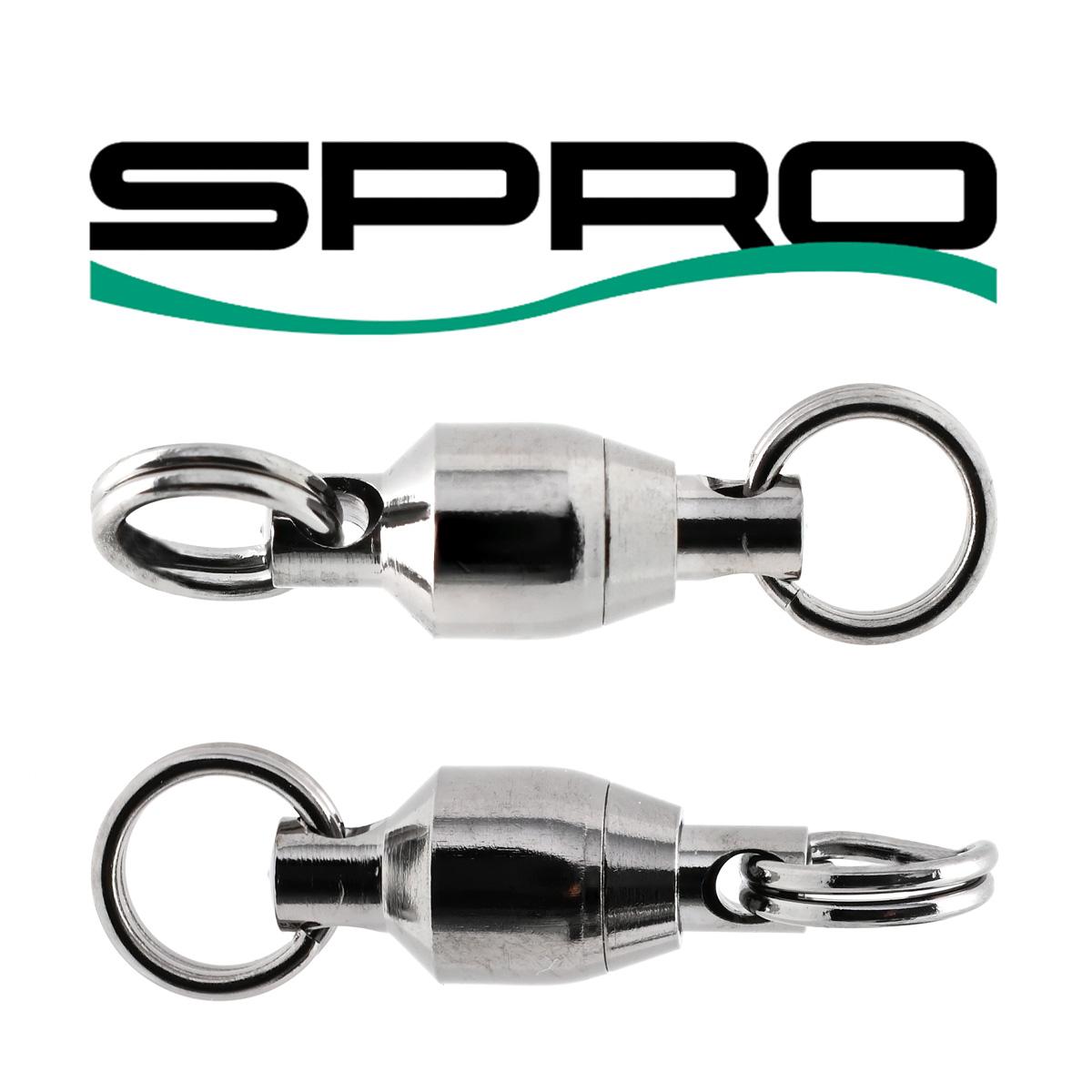 SPRO POWER BALL BEARING SWIVEL WITH SPLIT RINGS, Terminal Tackle Jann's Netcraft